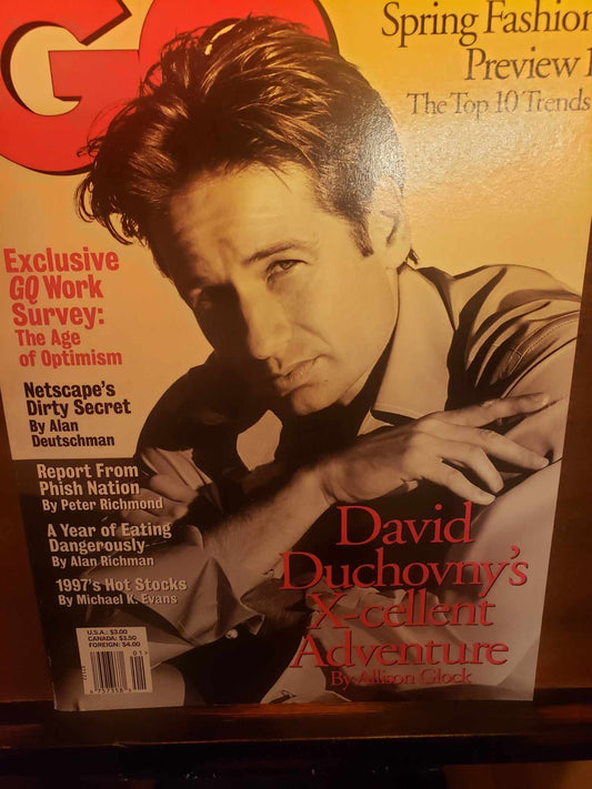 GQ-David Duchovny-January 1997, Volume 67, Number 1