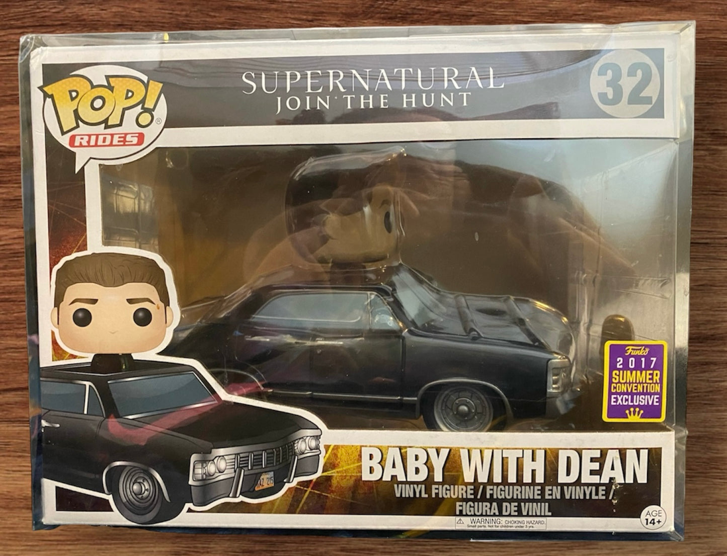 2017 Summer Convention Exclusive Supernatural Funko POP! Rides-#32 - Dean with Baby. ADORABLE, CUTE & RARE!